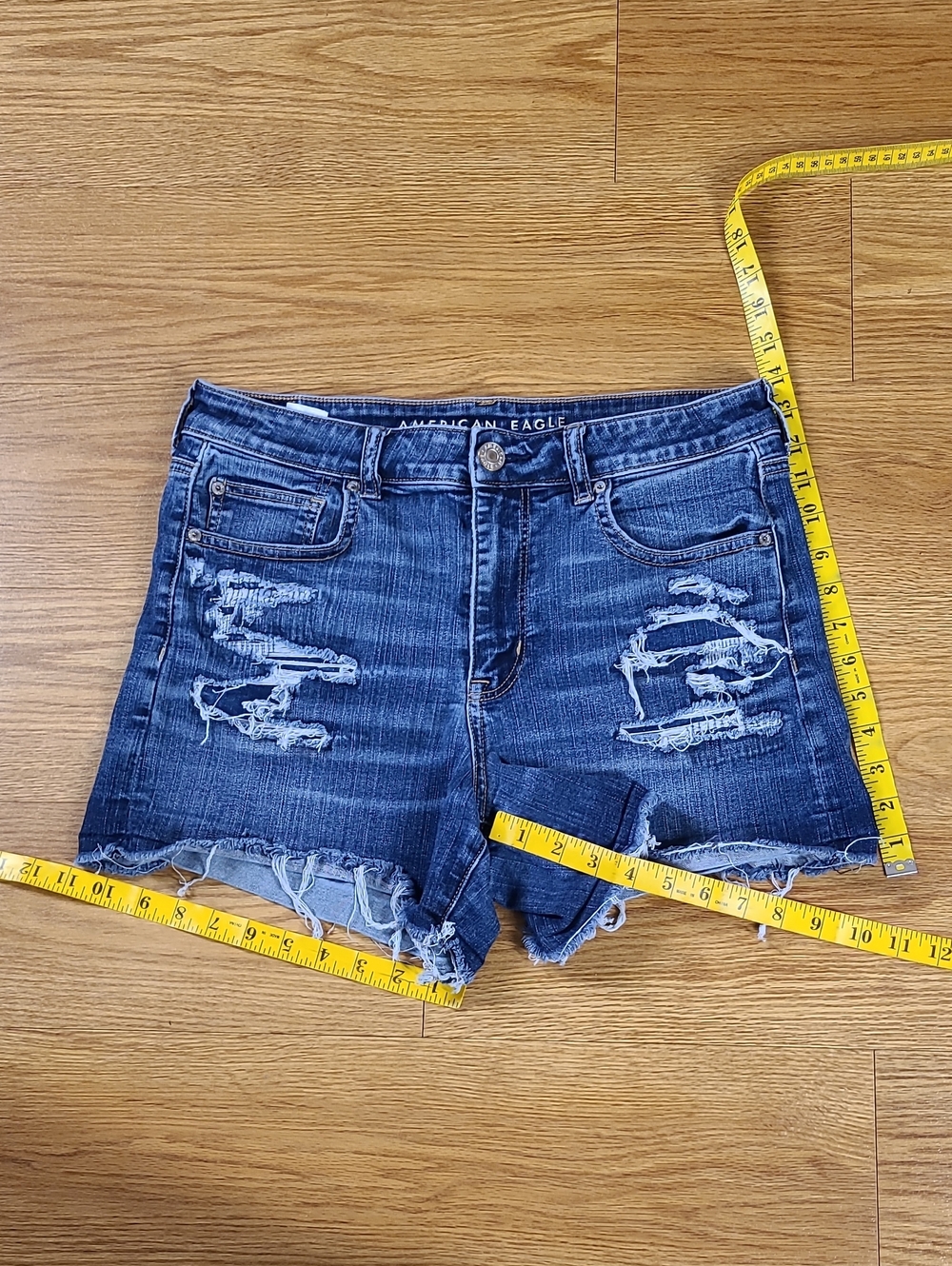 American Eagle Hi Rise Shortie 12x4 Girls Womens 2019 Strech Pre-owned Shorts
